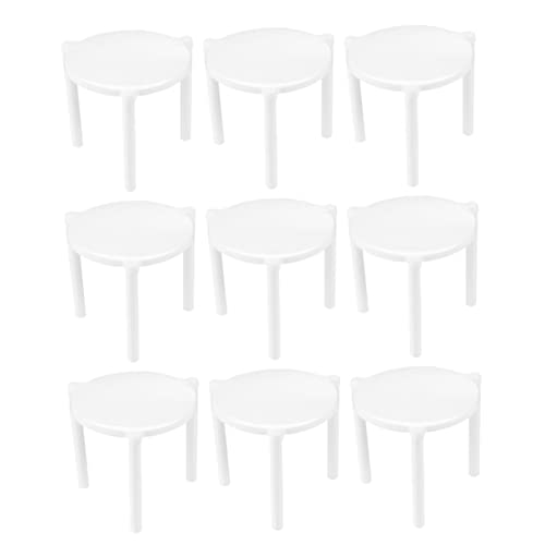 CIYODO 100pcs Pizza Stand Pizza Tower Fabric Pizza Boxes Pizza Saver Stand Tabletop Pizza Saver Pizza Stack Pizza Storage Container Pizza Rack Stand Pizza Holder Pizza Tripod Pp White