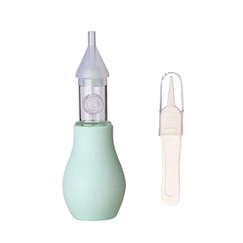 Booger - Aspirador nasal para bebés | Bulb con pinzas para la limpieza nasal | Eliminador de mucosas rojas para niños pequeños para aliviar la congestión nasal del bebé (con pinzas nasales)