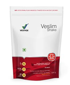VESLIM SHAKE – 500 G| Meal Replacement Protein Powder for Weight Control & Management No Added Sugar, Dietary Supplement For Men & Women Appropriate Vitamins Added Contains Permitted Natural Colour VESLIM SHAKE – 500 G| Meal Replacement Protein Powder for Weight Control & Management No Added Sugar, Dietary Supplement For Men & Women Appropriate Vitamins Added Contains Permitted Natural Colour