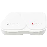 OSK(オーエスケー) おにぎりランチケース 弁当箱 ホワイト 465ml 日本製 おにぎらず おかずも入る 電子レンジ対応 押し型付き シンプル おしゃれ 抗菌 時短 簡単 LS-15