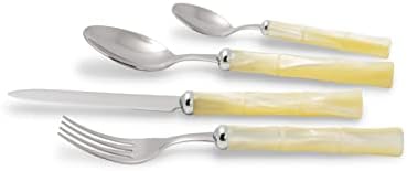 Set Posate EXZACT 20 Pezzi Stile Vintage - Acciaio Inox Con Manico Avorio, Elegante E Lavabile - Foto 7