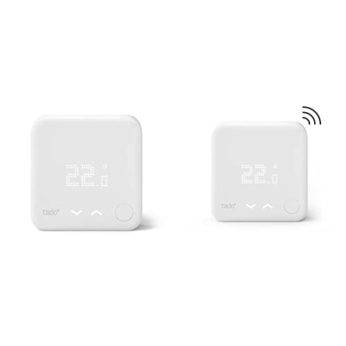 tado° Wired Smart Thermostat - WiFi Add-On Thermostat For Multizone Control & Wireless Temperature Sensor - Wifi Add-On Product For Smart Radiator Thermostat