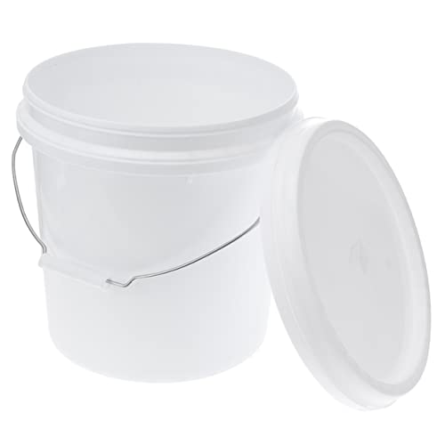 GALPADA Cubeta Sellada Cebo De Comida Contenedor De Pan Baldes Contenedor De Almacenamiento De Alimentos Deber Mangos Cubrir Recipiente Con Tapa Cubo Plástico De Calidad Alimentaria