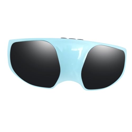 Massage oculaire électrique bleu et vibrant avec sangle réglable