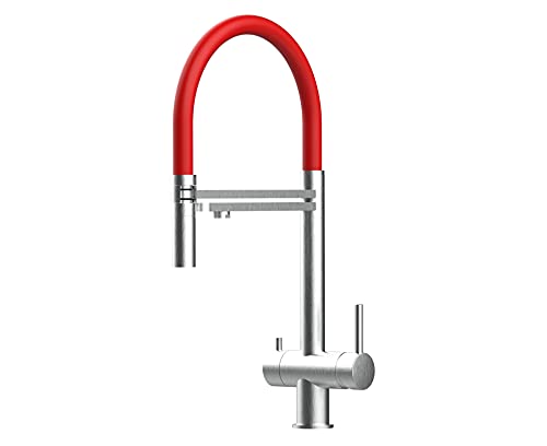 Rubinetto cucina 3 vie ACCIAIO INOX CHIRURGICO