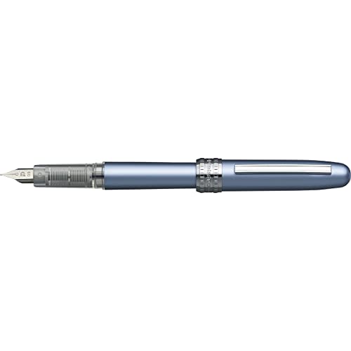 Platinum Fountain Pen, Plaisir Fine Nib, Frosty Blue #TOP2