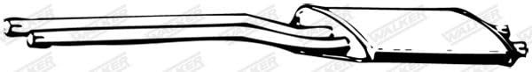 WALKER 05094 Vorschalldämpfer ohne Anbauteile Vorne Kompatibel mit MERCEDES-BENZ S-Klasse Limousine W108, W109 1084900521 1084910521 1124901421