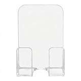 Razor Holder for Shower Wall, Clear Adhesive Bathroom Organizer Hook, No-Drill Mount for Smooth Tile Glass Metal Surfaces, Space-Saving 1 Pack