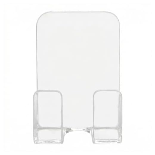 Razor Holder for Shower Wall, Clear Adhesive Bathroom Organizer Hook, No-Drill Mount for Smooth Tile Glass Metal Surfaces, Space-Saving 1 Pack