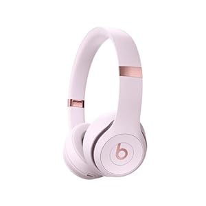 Beats Solo 4 - Kabelloser Bluetooth On-Ear Kopfhörer, Apple & Android kompatibel, Bis zu 50 Stunden Akkulaufzeit - Wolkenrosa