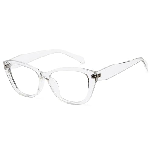 Cyxus Óculos com luz azul olho de gato para mulheres, óculos gros...