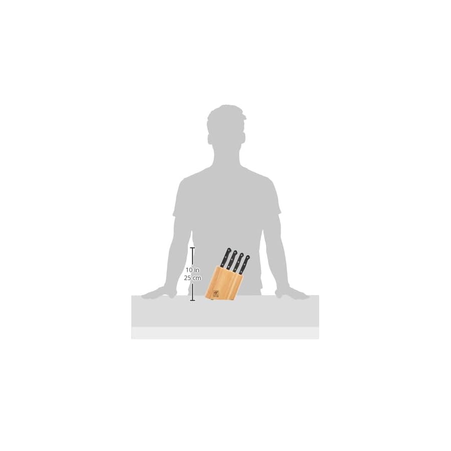 Zwilling J.A. Henckels Twin Gourmet 9-Piece High-Carbon Stainless-Steel Gourmet Steak Knives with Block