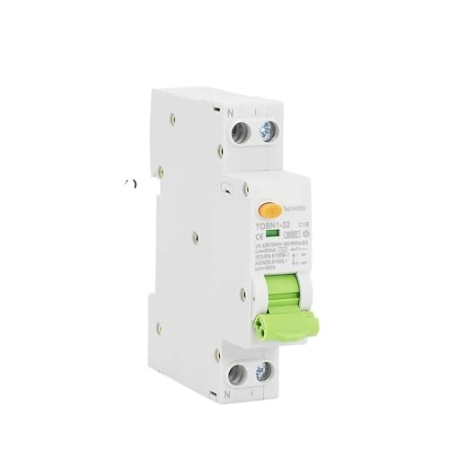 Disjoncteur différentiel B20 30mA courbe B avec protection fuite et surintensité 18mm