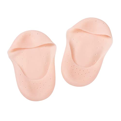 YYNN Silicone Foot Boat Socks - Breathable Silicone Gel Socks, Anti Dry and Anti-Cracking Invisible Soft Non-Slip Exfoliating for Heels Cracked,Dry Feet,Foot Calluses (White) Cover