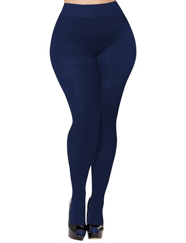 Image of Buauty 80D Black Tights for Women,Opaque Tights Soft, High Waist Soft Nylon Pantyhose