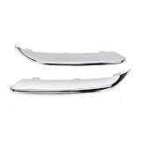 KARPAL Front Left + Right Bumper Trim Molding Strip Compatible with 2005-2010 Chrysler 300 5.7L Chrome