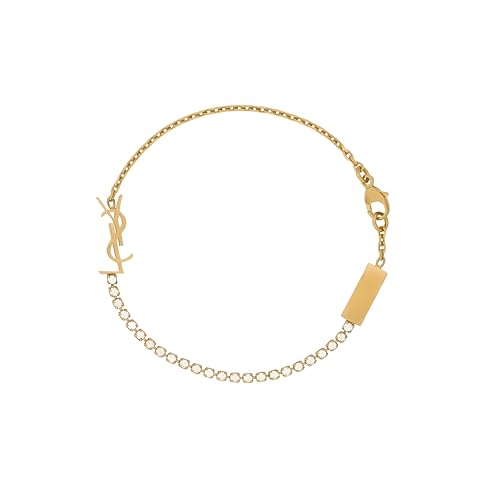 18k Gold Plated luxury Dainty Bracelets for Women CZ Initial Letter Light Gold Chain Designer Jewelry for Womem Stylish Gift for Accessories Any Occasion (Gold)