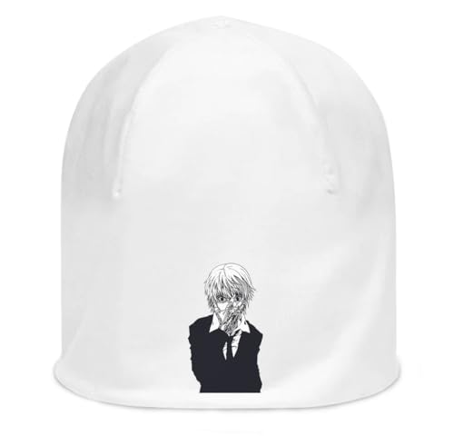 Bonnet en coton fin blanc unisexe Anime 51 couvre-chef extensible taille unique adulte