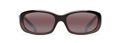 Maui Jim Women's Punchbowl Polarized Rectangular Sunglasses, Chocolate Fade/Maui Rose®, Small