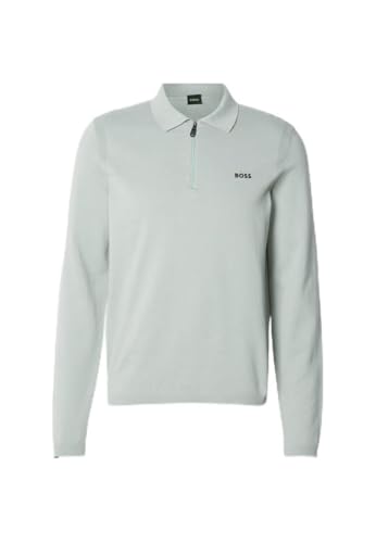 Image of BOSS Men's Knitted Sweater, Open Green 357, L