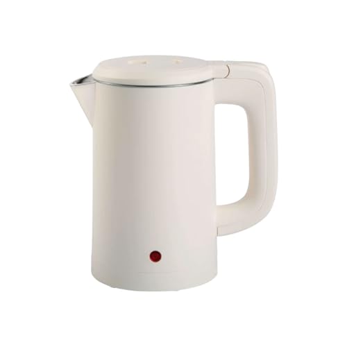 Tetera eléctrica de acero inoxidable blanca 600ml