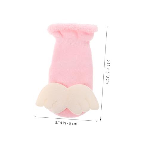 GLSTOY Velvet Anti-slip Baby Socks Grippy Socks for Infants Warm Fuzzy for Newborns Non Slip Thick Warm Lining Long for Toddlers Baby Shoes