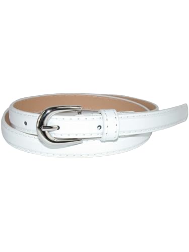 CTM Kid's 1/2 Inch Skinny Dress Belt3