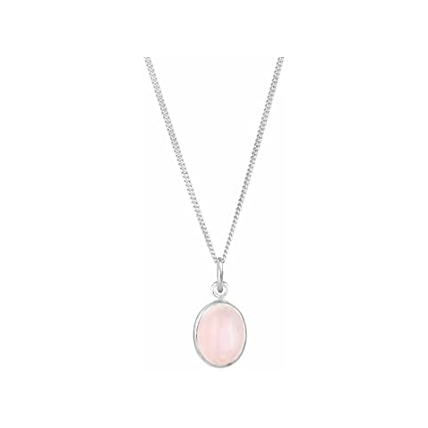 Collar Elli con Cuarzo Rosa en Plata de Ley 925 Cover