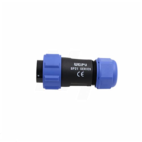 Conector circular de aviación 2 pines macho 12V 30A IP68 miniatura 5