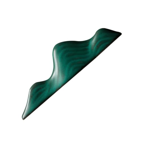 Mipcase Soporte de Cerámica para Pinceles de Caligrafía Reposapinceles Estilo Chino Color Verde Oscuro Soporte para Pinceles de Pintura y Escritura Sumi Adecuado para Arte y Caligrafía