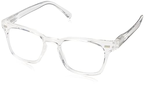 peepers by peeperspecs mens Strut Blue Light Blocking Reading Glasses, Clear, 48 US