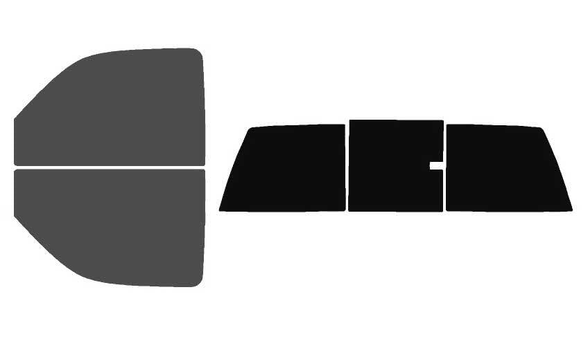 The Tint Effect Precut Window Tint Kit Compatible with Chevrolet Silverado 2500 Regular 2-Door Cab Truck (2000-2007)(Full Truck 30% Front / 5% Rear and 3 piece Slider) Automotive Film