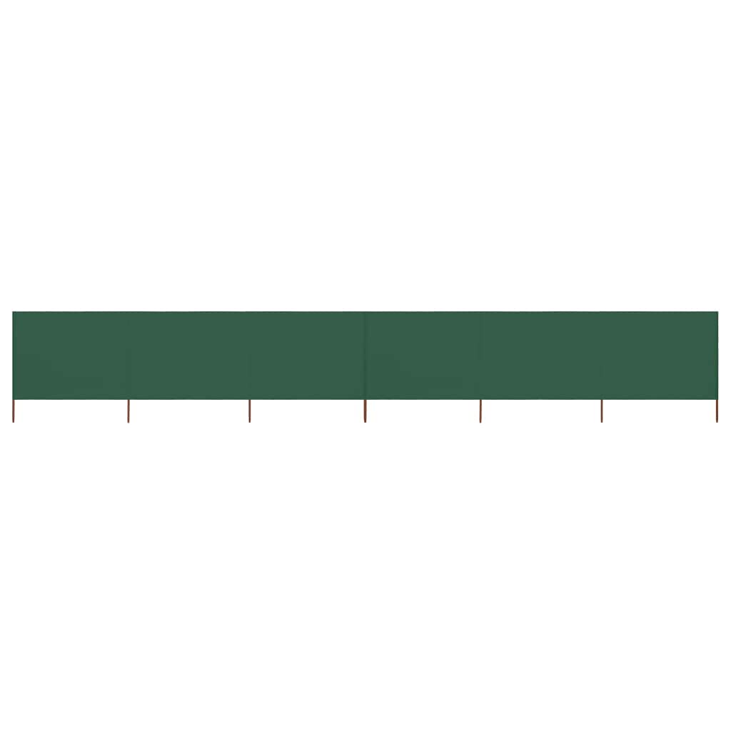 Gecheer 6-panel Wind Screen Patio Balcony Privacy Screen Cover Terrace Camping Fabric Windbreaker Shelter 800x120 cm Green