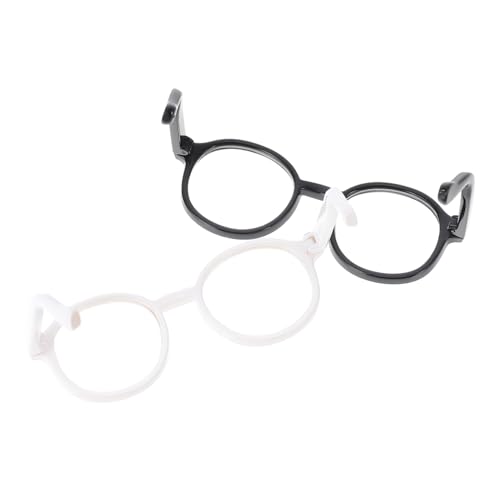 BESPORTBLE 2pcs Puppy Glasses Dog Eyewear Dog Sunglass Decorative Glasses for Masquerade Carnival New Year