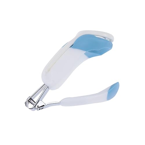 BIUDECO Nail Clipper with Magnifying Glass Safe Nail Care Tool Ergonomic Design for Boys and Durable for Newborns Blue