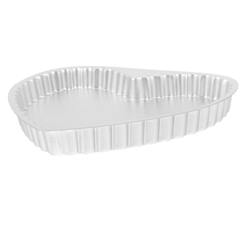 GALPADA Molde Para Hornear Moldes Para Hornear Molde De Pastel De Corazón Moldes Para Pasteles En Forma Moldes Para Pasteles De Corazón Elegante Conformado Boda Plata Aleación De Aluminio