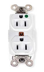 15A Duplex Receptacle 125VAC 5-15R WH