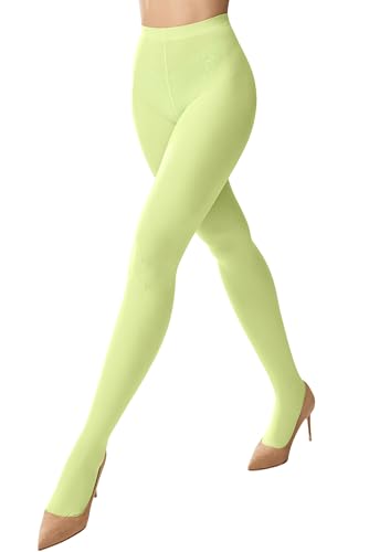 Image of leg elegant Women's 80 Den Microfiber Soft Opaque Tights Pantyhose