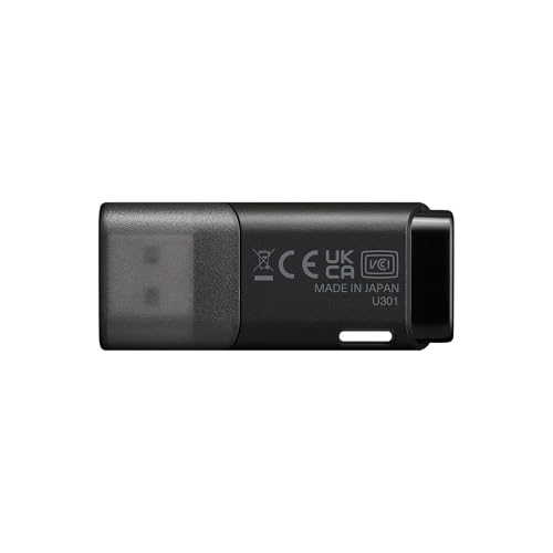 Image of KIOXIA TransMemory U301 64GB USB 3.2 Gen 1 Flash Drive - High-Speed, Compact, Portable Storage Solution with 5-Year Warranty (Black)