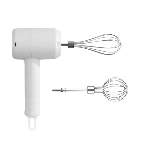 Kaeltsyn Batidora de mano recargable de 3 velocidades ajustables, acero inoxidable, accesorio de cocina para batir crema batidora eléctrica de mano