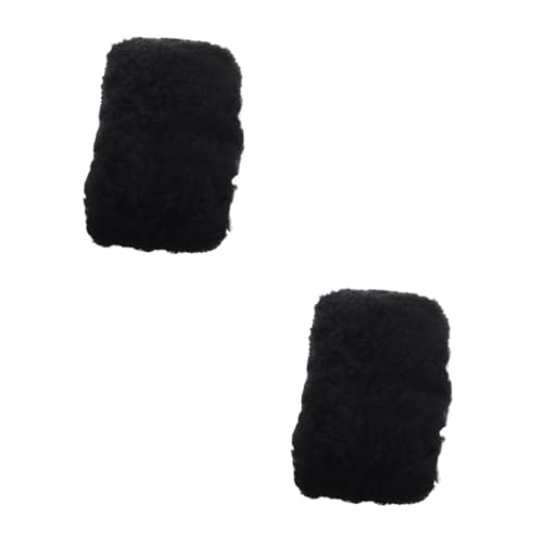 VALICLUD 2 Piezas Cuidado Del Cuero Tapón De Drenaje Lavadora Aire Acondicionado Tuerca De Enchufe Herramientas De Pala De Mano Guantes De Zapatos Guantes De Enfermería Mezcla De Lana Black
