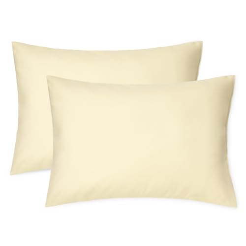 Image of EXQ Home Toddler Pillowcases 13x18 Travel Pillow Case Set of 2, Small Pillow Case Fits Baby Pillow Sized 12x16, 13x18, Kids Pillowcases 2 Pack Machine Washable with Envelope Closure（Camel）