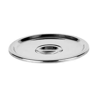 A-to-Z Supply SLBM008 Bain Marie Pot Cover, fits 2 Quart Size Pot, Stainless Steel, Mirror-Finish