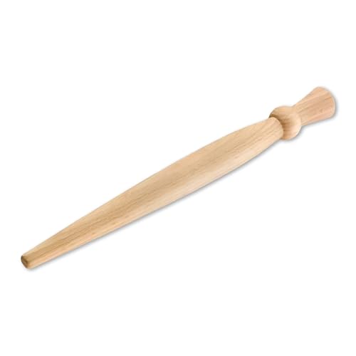 Porridge Spurtle 29cm Wooden Stirrer | Scottish Beechwood Thistle Spurtle Stick | Traditional Stirring Tool for Porridge Soups & Stews