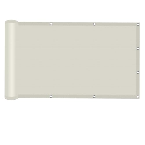 Gewächshau Schattennetz 170 x 180 cm Sonnenschutz Windschutz Baldachin UV Schutz im Viele Größe Und Farben für Gartenanlagen, Camping Und Freizeit, cremefarben