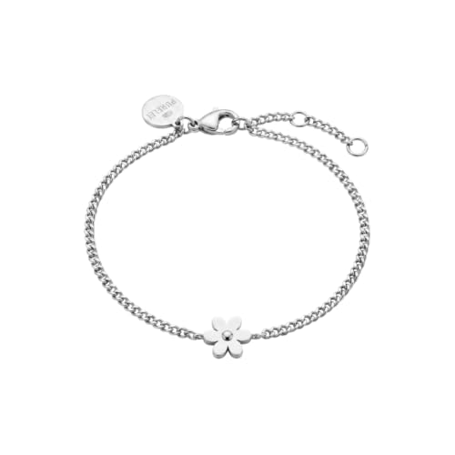 Purelei Tiny Flower Armband (Silber) – Filigranes Damen Armband – Ansicht 1