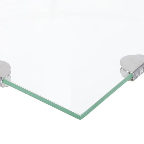 Estante triangular de baño de vidrio y acero inoxidable para ducha KALLORY 5