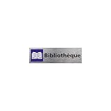 Pictogramme BIBLIOTHEQUE (Q0277). Signalisation Porte - 170 X 50 mm - Autocollant souple ou plaque alu brossé 2mm. - Plaque aluminium brossé - Plaque aluminium brossé -
