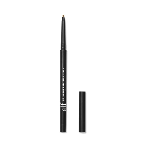 e.l.f. No Budge Precision Eyeliner, Langanhaltender, cremiger Eyeliner mit ultrafeiner Spitze für präzises Auftragen, Vegan & Tierversuchsfrei, Creme