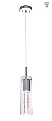 Get Discount Offer XiNBEi Lighting Pendant Lighting 1 Light Mini Pendant lights with Glass and Bubble Crystal, Modern Chrome Hanging Pendant Light with LED Bulb for Kitchen & Dining Room XB-P1110-CH Amazon Crazy 🔥 Deals XiNBEi Lighting Pendant Lighting 1 Light Mini Pendant lights with Glass and Bubble Crystal, Modern Chrome Hanging Pendant Light with LED Bulb for Kitchen & Dining Room XB-P1110-CH
